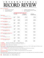 Advertisement Rate Card